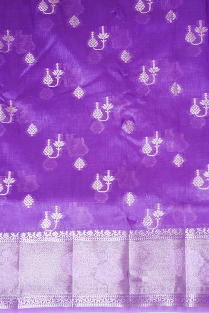 Purple Warm Silk Banarasi Buta Saree
