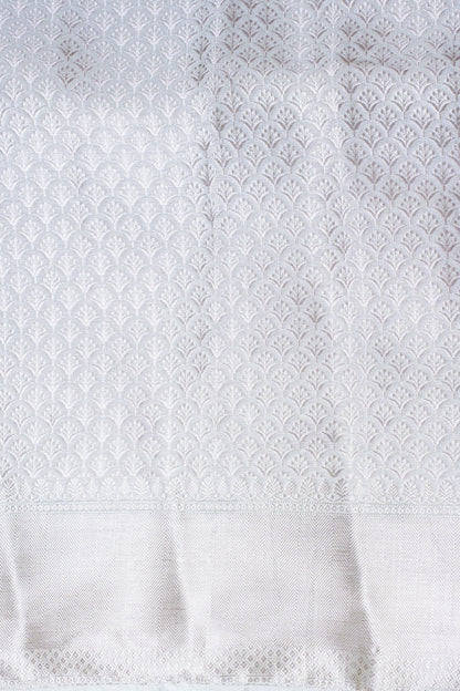 Ice Blue Warm Silk Banarasi Minakari Jaal Saree