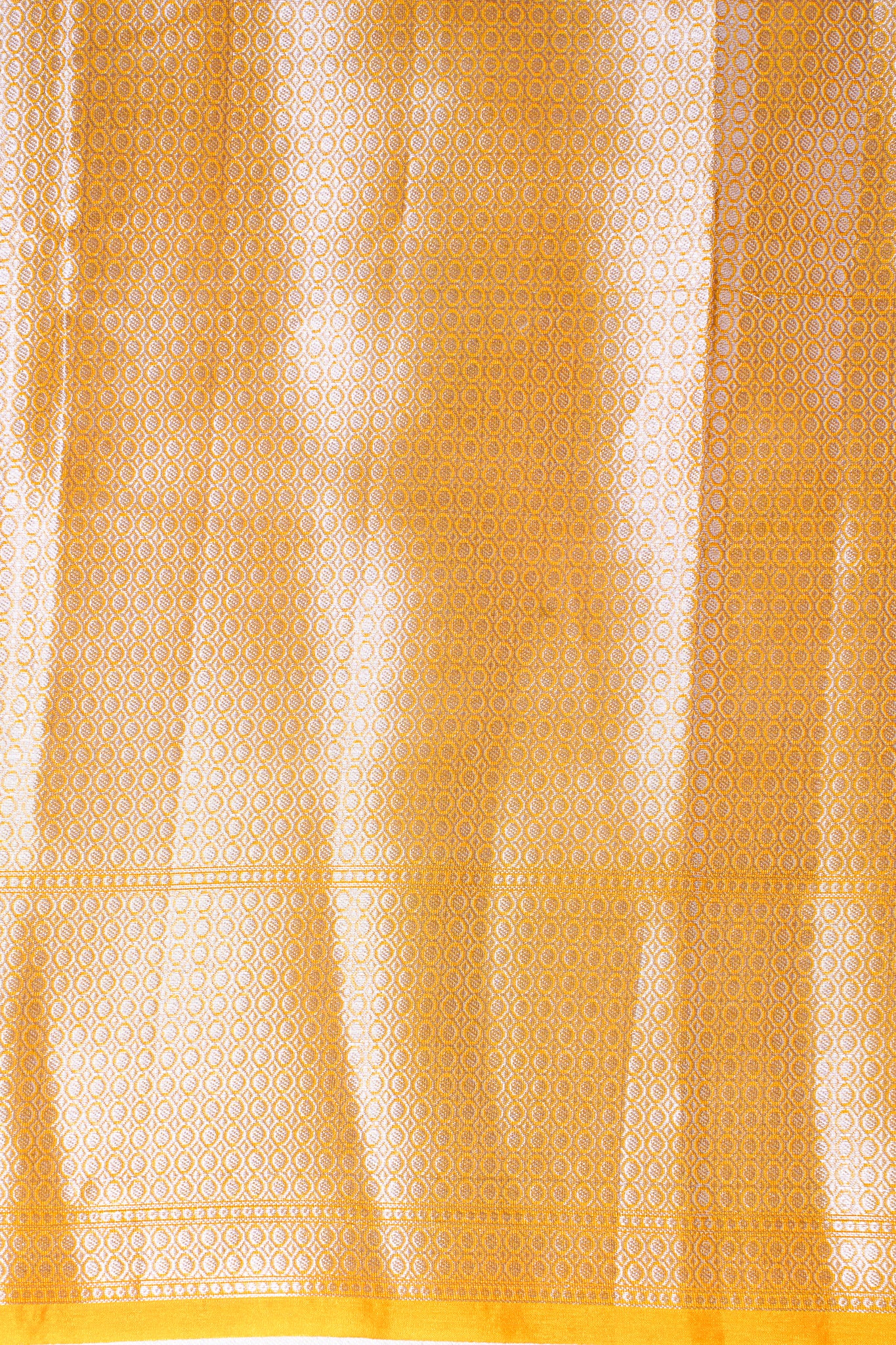 Yellow Organza Banarasi Floral Weaving Saree