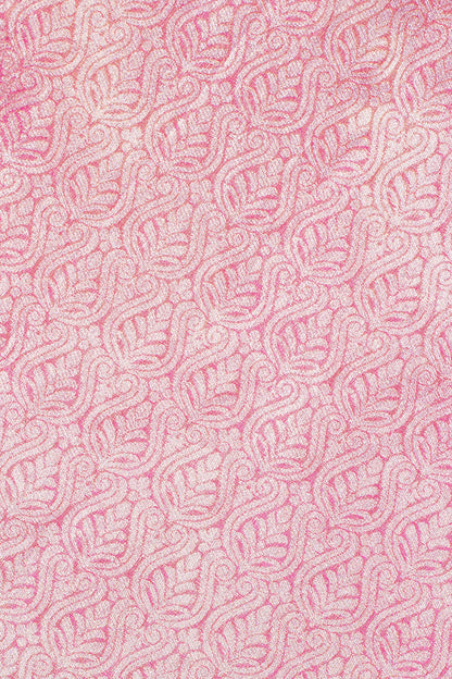 Pink Brocade Banarasi Saree