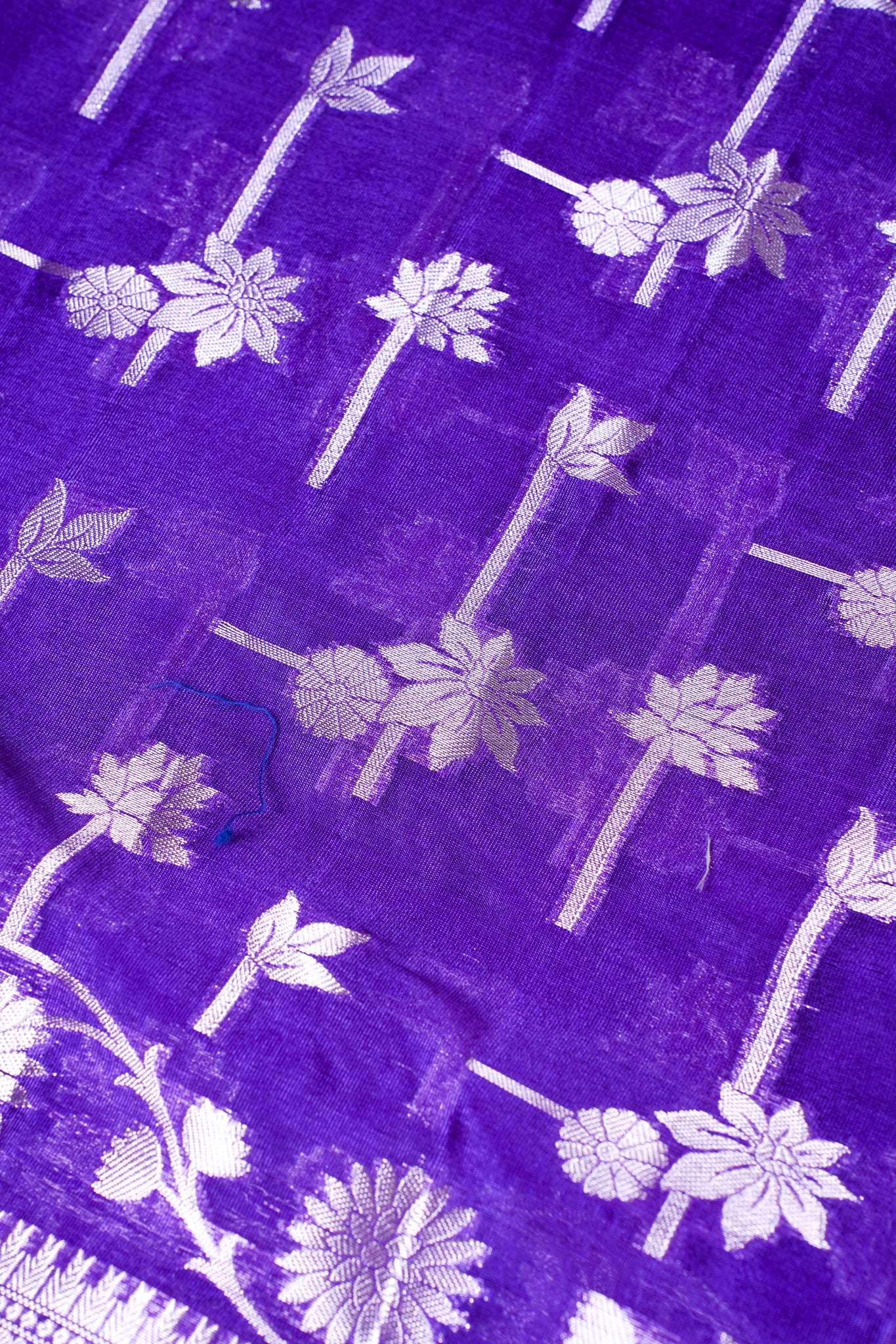 Regal Purple Warm Silk Banarasi Buta Saree